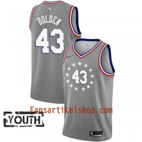 Philadelphia 76ers Trikot Jonah Bolden 43 2018-19 Nike City Edition Grau Swingman - Kinder
